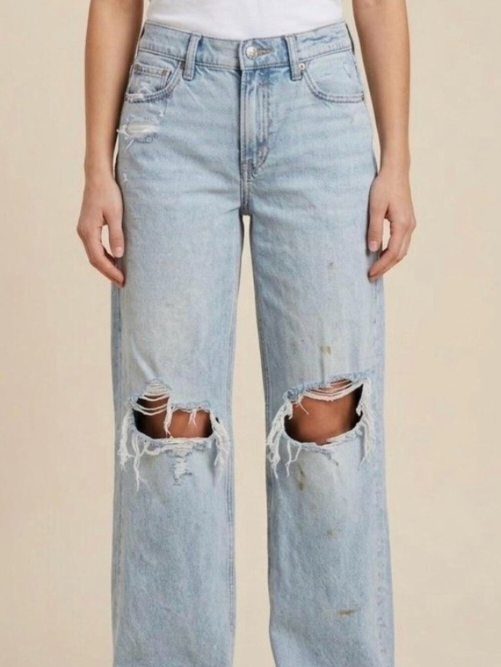 American Eagle Women's Distressed‎ Strigid Stovepipe Jeans Size 10 Short